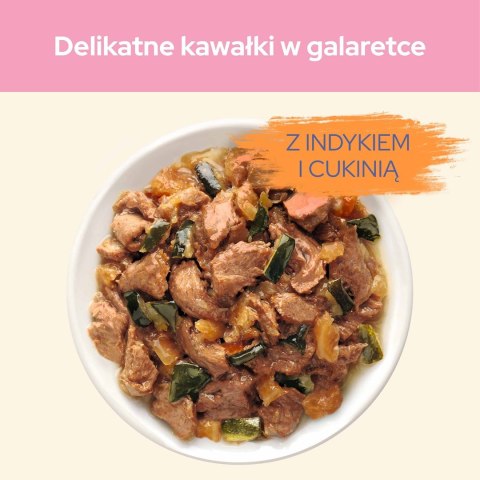 PURINA Cat Chow kitten indyk i cukinia w galaretce - mokra karma dla kota - 4x85g PURINA Cat Chow kitten indyk i cukinia w galaretce - mokra karma dla kota - 4x85g