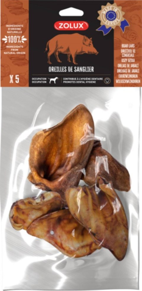 ZOLUX Przysmak naturalny dla psa Ucho dzika x5 130g ZOLUX Przysmak naturalny dla psa Ucho dzika x5 130g