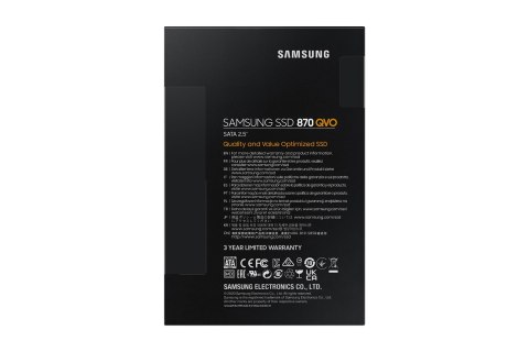 Dysk SSD Samsung 870 QVO 1TB (MZ-77Q1T0BW) Dysk SSD Samsung 870 QVO 1TB (MZ-77Q1T0BW)