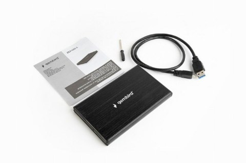 Obudowa na dysk GEMBIRD EE2-U3S-3 (2.5"; USB 3.0; Aluminium, Plastik; kolor czarny) Obudowa na dysk GEMBIRD EE2-U3S-3 (2.5"; USB 3.0; Aluminium, Plastik; kolor czarny)