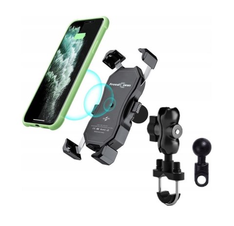 Uchwyt na telefon i ładowarka indukcyjna FreedConn MC1W 15W + USB Uchwyt na telefon i ładowarka indukcyjna FreedConn MC1W 15W + USB