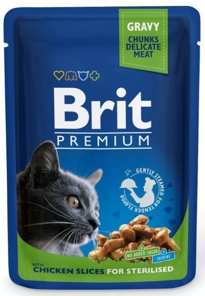 BRIT Premium Cat Chicken Sterilised - mokra karma dla kota - 100 g BRIT Premium Cat Chicken Sterilised - mokra karma dla kota - 100 g