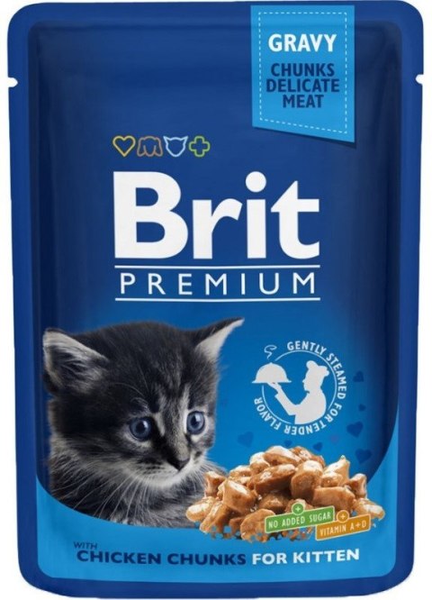 BRIT Premium Cat Kitten Chicken - mokra karma dla kota - 100g BRIT Premium Cat Kitten Chicken - mokra karma dla kota - 100g