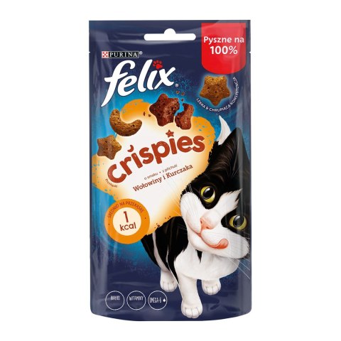 FELIX Crispies Wołowina, Kurczak - przysmak dla kota - 45 g FELIX Crispies Wołowina, Kurczak - przysmak dla kota - 45 g