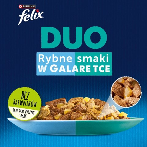 FELIX Fantastic Duo Rybne Smaki - mokra karma dla kota - 4x85g FELIX Fantastic Duo Rybne Smaki - mokra karma dla kota - 4x85g