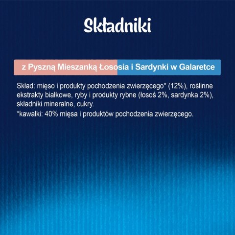 Felix Fantastic Duo Sardynka Łosoś - mokra karma dla kota - 85g Felix Fantastic Duo Sardynka Łosoś - mokra karma dla kota - 85g