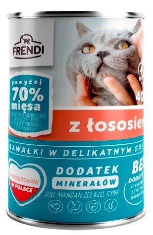 Frendi puszka dla kota z łososiem w sosie 400 g Frendi puszka dla kota z łososiem w sosie 400 g