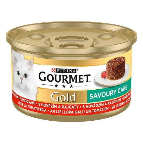 Gourmet Gold Savoury Cake wołowina z pomidorami - mokra karma dla kota - 85 g Gourmet Gold Savoury Cake wołowina z pomidorami - mokra karma dla kota - 85 g