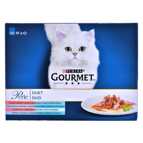 Gourmet Perle Duo Duet Rybny - mokra karma dla kota 12x85g Gourmet Perle Duo Duet Rybny - mokra karma dla kota 12x85g
