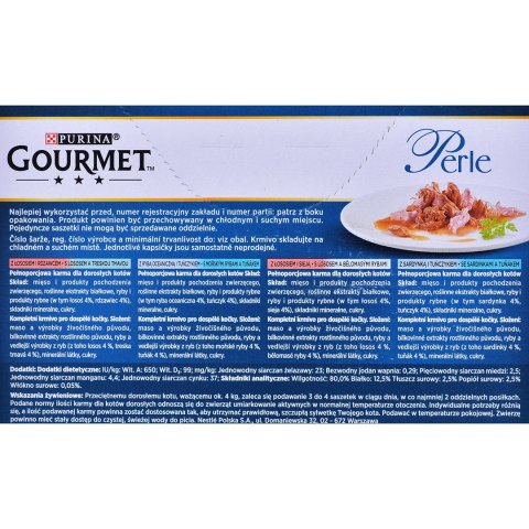 Gourmet Perle Duo Duet Rybny - mokra karma dla kota 12x85g Gourmet Perle Duo Duet Rybny - mokra karma dla kota 12x85g