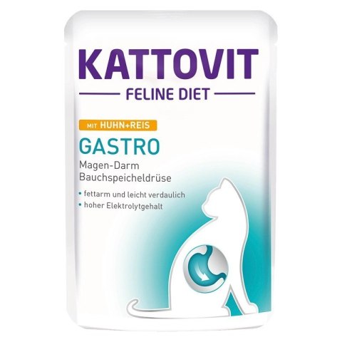 KATTOVIT GASTRO Kurczak z ryżem 85g dla kota KATTOVIT GASTRO Kurczak z ryżem 85g dla kota