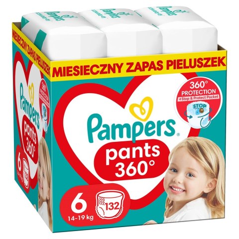 PAMPERS Pieluchomajtki MTH Rozm 6, 15+kg, 132szt PAMPERS Pieluchomajtki MTH Rozm 6, 15+kg, 132szt