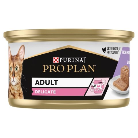 PURINA Pro Plan Delicate Mus z Indykiem - mokra karma dla kota - 85 g PURINA Pro Plan Delicate Mus z Indykiem - mokra karma dla kota - 85 g