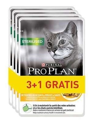 PURINA Pro Plan Sterilised Kurczak - mokra karma dla kota - 85g 3+1 saszetka gratis PURINA Pro Plan Sterilised Kurczak - mokra karma dla kota - 85g 3+1 saszetka gratis