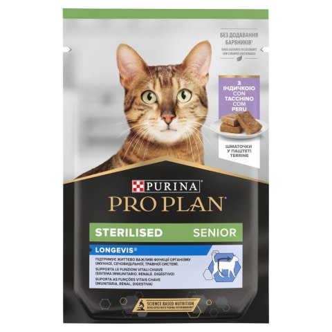 PURINA Pro Plan Sterilised Longevis Senior - mokra karma dla kota - 75g PURINA Pro Plan Sterilised Longevis Senior - mokra karma dla kota - 75g