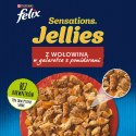 Purina Felix Sensations Jellies z wołowiną w galaretce z pomidorami - mokra karma dla kota - 85 g