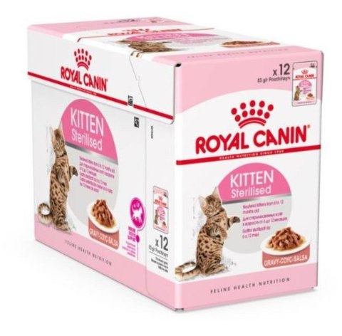 ROYAL CANIN FHN Kitten Sterilised w sosie - mokra karma dla kociąt - 12x85 g ROYAL CANIN FHN Kitten Sterilised w sosie - mokra karma dla kociąt - 12x85 g