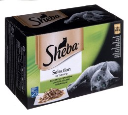 SHEBA Selection in Sauce Mix Smaków w sosie - mokra karma dla kota - 12x85 g