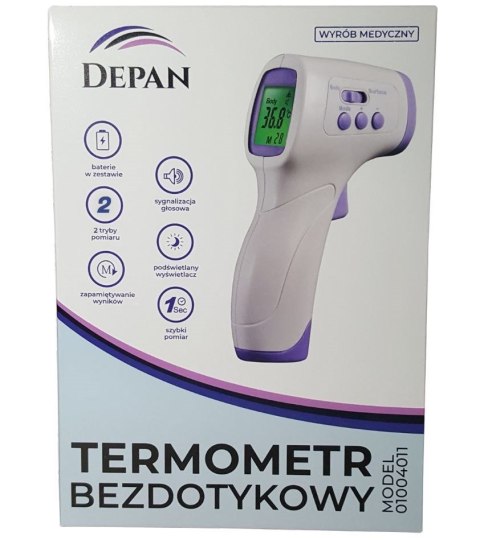 Termometr bezdotykowy 2 w 1 Depan PC868 Termometr bezdotykowy 2 w 1 Depan PC868