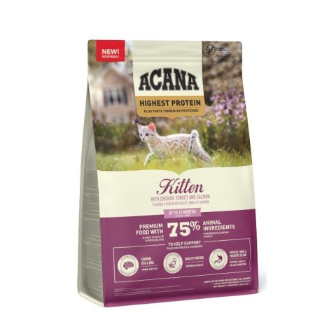 ACANA KITTEN Kurczak, indyk, łosoś dla kociąt 1,8kg ACANA KITTEN Kurczak, indyk, łosoś dla kociąt 1,8kg