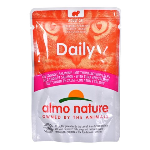 ALMO NATURE Daily Menu Tuńczyk z łososiem - mokra karma dla kota - saszetka 70 g ALMO NATURE Daily Menu Tuńczyk z łososiem - mokra karma dla kota - saszetka 70 g