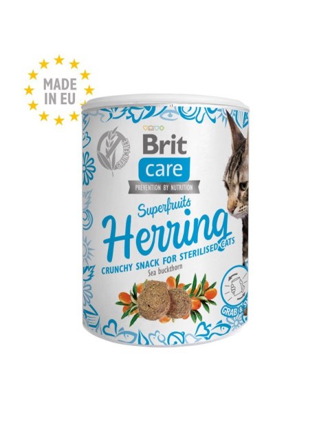 BRIT Care Cat Snack Superfruits Herring - przysmak dla kota - 100 g BRIT Care Cat Snack Superfruits Herring - przysmak dla kota - 100 g