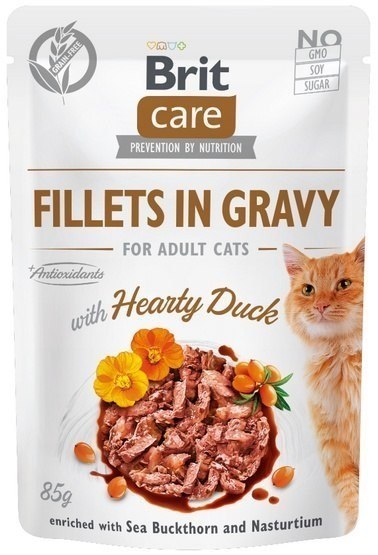 BRIT Care Fillets in Gravy filety z kaczką w sosie - mokra karma dla kota - 85 g BRIT Care Fillets in Gravy filety z kaczką w sosie - mokra karma dla kota - 85 g
