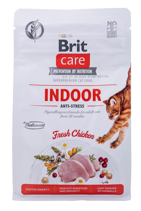 BRIT Care Grain-Free Adult Indoor Anti-Stress - sucha karma dla kota - 400 g BRIT Care Grain-Free Adult Indoor Anti-Stress - sucha karma dla kota - 400 g
