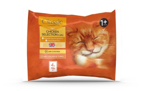 BUTCHER'S Classic Cat Chicken Selections MIX - mokra karma dla kota - 4x100 g BUTCHER'S Classic Cat Chicken Selections MIX - mokra karma dla kota - 4x100 g