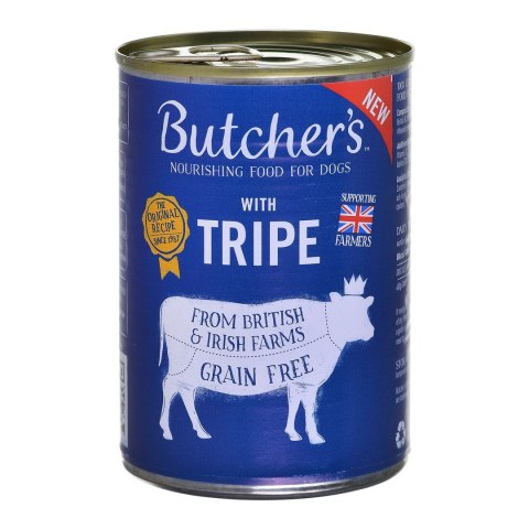 BUTCHER'S Original Tripe Mix Pasztet ze żwaczem - mokra karma dla psa - 400 g BUTCHER'S Original Tripe Mix Pasztet ze żwaczem - mokra karma dla psa - 400 g