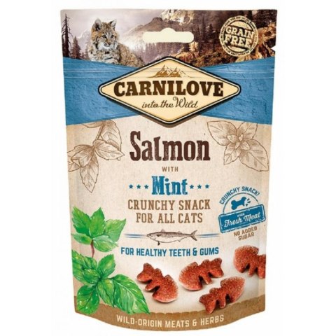 CARNILOVE Crunchy Fresh Snack Salmon+Mint - przysmak dla kota - 50 g CARNILOVE Crunchy Fresh Snack Salmon+Mint - przysmak dla kota - 50 g