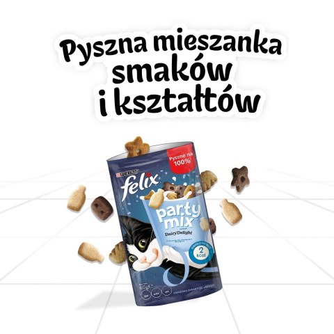FELIX Party Mix Dairy Delight - przysmak dla kota - 60 g FELIX Party Mix Dairy Delight - przysmak dla kota - 60 g