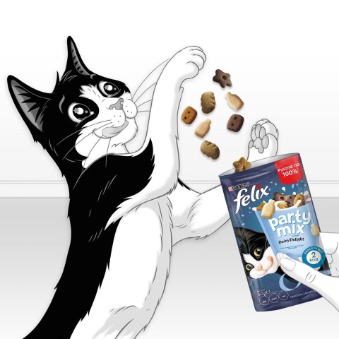 FELIX Party Mix Dairy Delight - przysmak dla kota - 60 g FELIX Party Mix Dairy Delight - przysmak dla kota - 60 g
