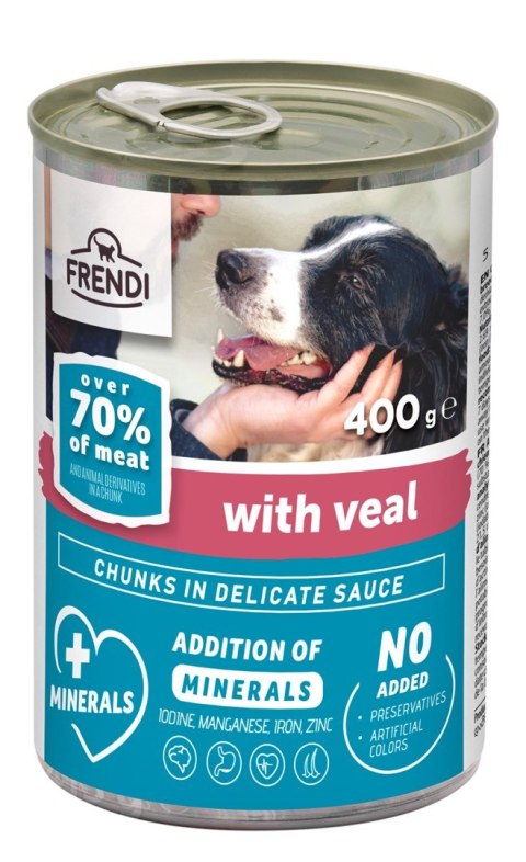 Frendi puszka dla psa z cielęciną w sosie 400 g Frendi puszka dla psa z cielęciną w sosie 400 g