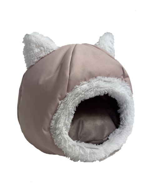 GO GIFT Budka dla kota - beżowy - 40x40x34 cm GO GIFT Budka dla kota - beżowy - 40x40x34 cm