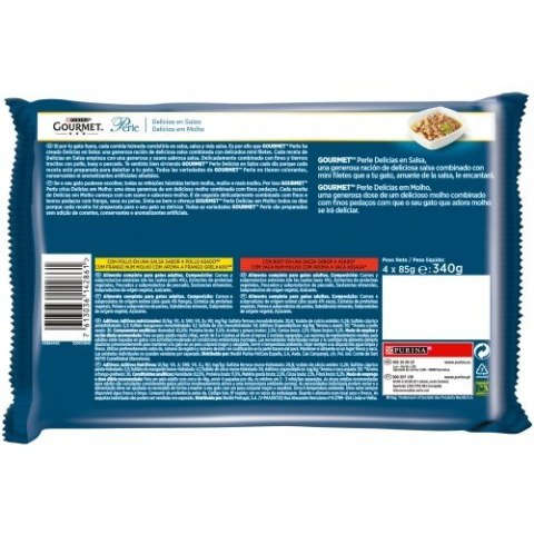 GOURMET Perle Gravy Delight Fileciki w smakowitym sosie - wołowina i kurczak - 4x85g GOURMET Perle Gravy Delight Fileciki w smakowitym sosie - wołowina i kurczak - 4x85g