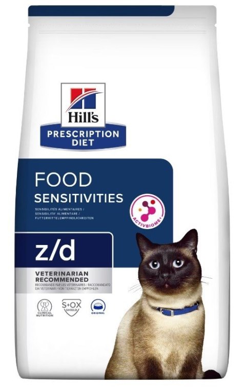 HILL'S Prescription Diet Feline Food Sensitivities Z/D - sucha karma dla kota - 1,5 kg HILL'S Prescription Diet Feline Food Sensitivities Z/D - sucha karma dla kota - 1,5 kg