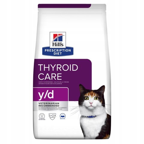 HILL'S Thyroid Care y/d - sucha karma dla kota - 1,5 kg HILL'S Thyroid Care y/d - sucha karma dla kota - 1,5 kg