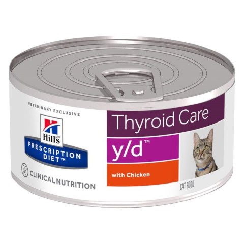 Hill's Prescription Diet Thyroid Care Feline y/d - karma dla kota z chorą tarczycą - puszka 156 g Hill's Prescription Diet Thyroid Care Feline y/d - karma dla kota z chorą tarczycą - puszka 156 g