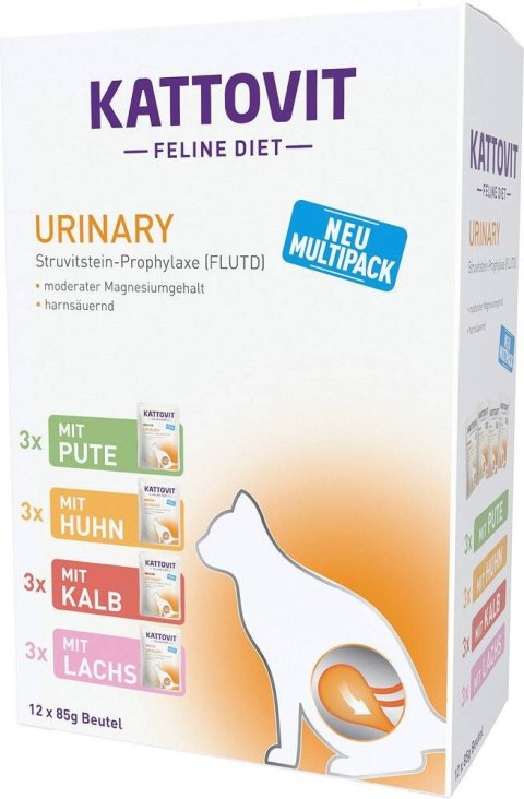 KATTOVIT URINARY Zestaw na układ moczowy 12x85g dla kota KATTOVIT URINARY Zestaw na układ moczowy 12x85g dla kota