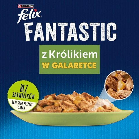 PURINA Felix Fantastic: królik - mokra karma dla kota - 85 g PURINA Felix Fantastic: królik - mokra karma dla kota - 85 g