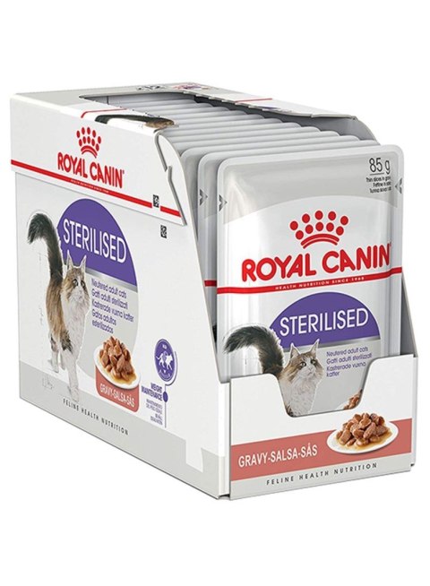 ROYAL CANIN FHN Sterilised w sosie - mokra karma dla kota dorosłego - 12x85g ROYAL CANIN FHN Sterilised w sosie - mokra karma dla kota dorosłego - 12x85g