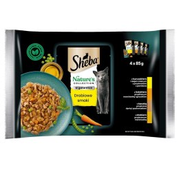 SHEBA Nature's Collection drób - mokra karma dla kota - saszetki w sosie - 4x85 g