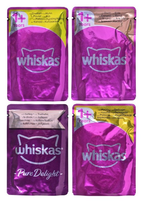 WHISKAS Pure Delight Drobiowe Frykasy w galaretce - mokra karma dla kota - 40 x 85g WHISKAS Pure Delight Drobiowe Frykasy w galaretce - mokra karma dla kota - 40 x 85g