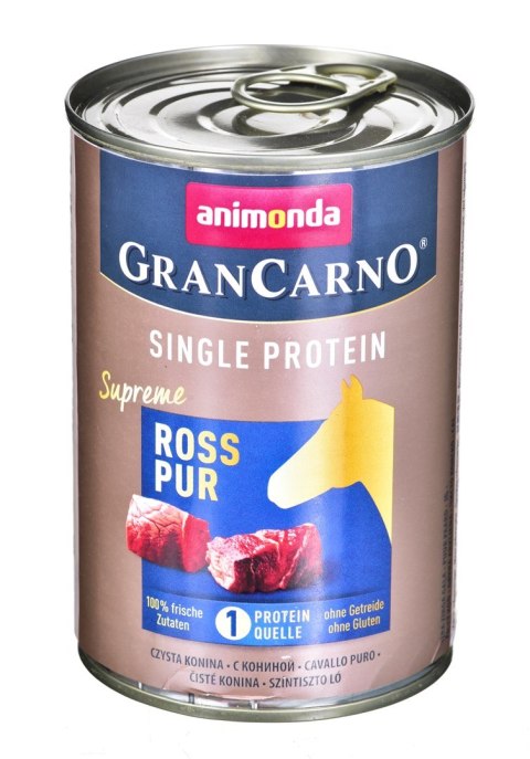 ANIMONDA GranCarno Single Protein konina - mokra karma dla psa - 400g ANIMONDA GranCarno Single Protein konina - mokra karma dla psa - 400g