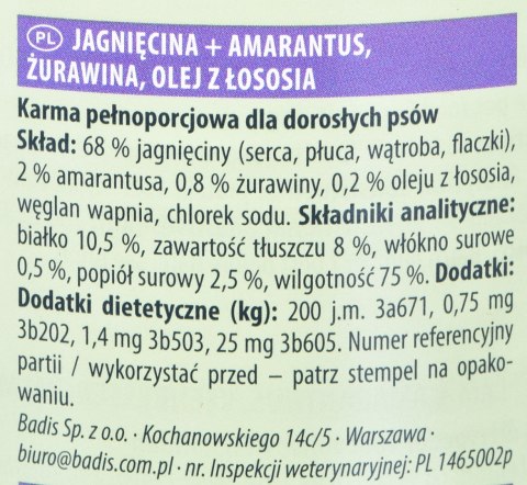 ANIMONDA GranCarno Superfoods jagnięcina - mokra karma dla psa - 800g ANIMONDA GranCarno Superfoods jagnięcina - mokra karma dla psa - 800g