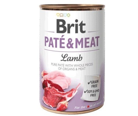 BRIT PATÉ & MEAT z jagnięciną - mokra karma dla psa - puszka - 400 g BRIT PATÉ & MEAT z jagnięciną - mokra karma dla psa - puszka - 400 g