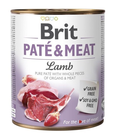BRIT Paté & Meat z Jagnięciną - mokra karma dla psa - 800 g BRIT Paté & Meat z Jagnięciną - mokra karma dla psa - 800 g