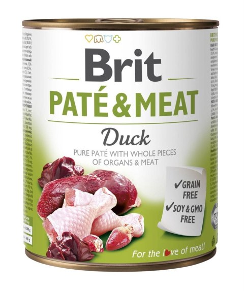 BRIT Paté & Meat z Kaczką - mokra karma dla psa - 800 g BRIT Paté & Meat z Kaczką - mokra karma dla psa - 800 g