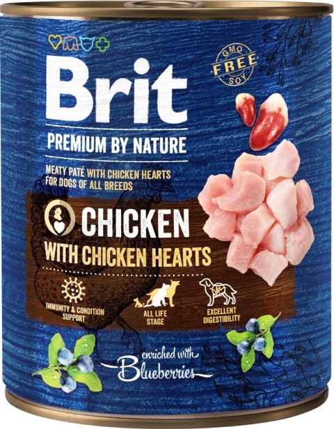 BRIT Premium by Nature Chicken with hearts - mokra karma dla psa - 800 g BRIT Premium by Nature Chicken with hearts - mokra karma dla psa - 800 g